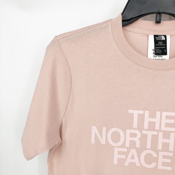 The North Face Womens Half Dome Logo Tee XS Pink Moss Short Sleeve NWT - Picture 5 of 12